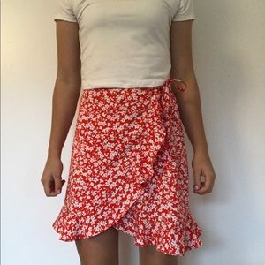 Flower Frilly Skirt